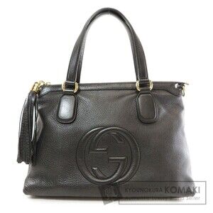 Gucci Soho Interlocking GG Handbag Calfskin Leather